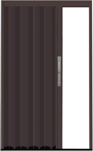 JvFbjLF Faltbare Schranktüren Schiebetrenntür mit Türrahmen und Aluminiumplatte Interne Akkordeon-Falttür(40x80in(101x203cm)) von JvFbjLF