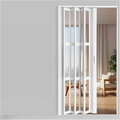 JvFbjLF Falttür, Akkordeon-Schiebetür for Küche und Esszimmer mit Rahmen und Metallgriff(34x80in(86x203cm)) von JvFbjLF