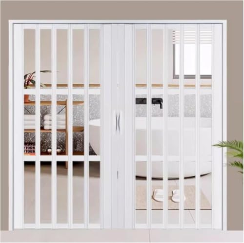 JvFbjLF Falttür, Akkordeon-Schiebetür for Küche und Esszimmer mit Rahmen und Metallgriff(54x80in(136x203cm)) von JvFbjLF