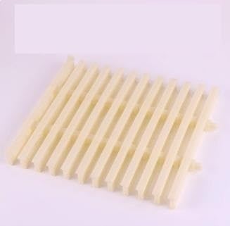 JvFbjLF Kanal Abwasserverbindung Wassertank Auslass Entwässerungsgitter Abdeckung Duschablauf Entwässerungskanal Filter (Breite 30 cm - 5 Stück) Beige von JvFbjLF