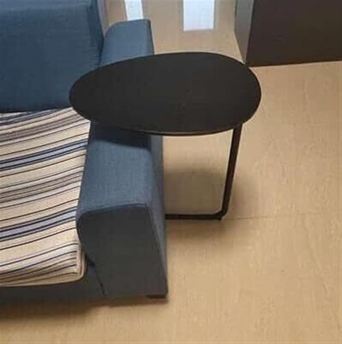 JvFbjLF Kleiderständer Moderner einfacher Couchtisch Kunst Eisen Sofa Ecktisch Faul Nachttisch Lesen Oval Teetisch Massivholz (G) von JvFbjLF