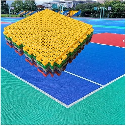 JvFbjLF Modulare ineinandergreifende Fliesen, wasserdicht, ideal für Schulen, Kindergärten und Vergnügungsparks. (Giallo) von JvFbjLF