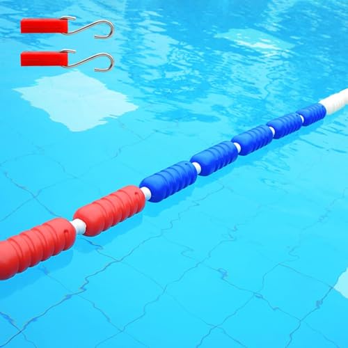 JvFbjLF Poolteiler Poolteilerseil Tief- und Flachende Trennung Schwimmende Wasserstraßenlinie(Steel Wire Rope,4m/13.1ft) von JvFbjLF