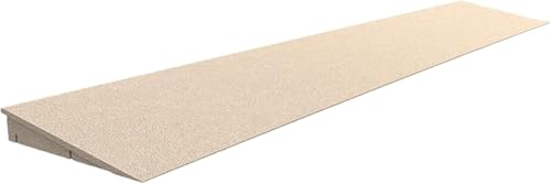 JvFbjLF Schwellenrampe, Rollstuhlrampe, Kunststofframpe for den Haushalt, Supermarkteingang im Innen- oder Außenbereich(Brown,18 * 3cm/39.3 * 7 * 1.2in) von JvFbjLF