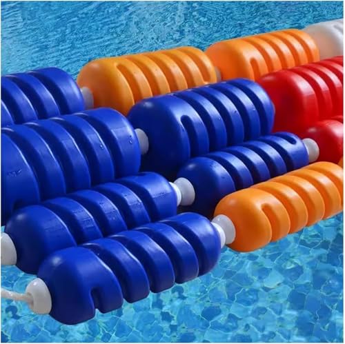 JvFbjLF Sicherheitsseil und Schwimmkörper-Set zur Pool-Bahn-Trennung for professionelles Schwimmen, Strand-Wasserpark-Rennen und Bootfahren.(6cm,9/29.53FT) von JvFbjLF