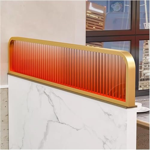 JvFbjLF Teiler for Essbereiche Striped Matte Glass Restaurant Dekorative Partitionen 25cm Niedrigen Zaun(25x90cm) von JvFbjLF