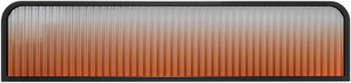JvFbjLF Trennwände for Essbereiche Farbverlauf Glas Restaurant Dekorative Trennwände Schreibtisch Trennwand 9,8 Zoll Niedriger Zaun(Red-b,9.8x47.2in) von JvFbjLF