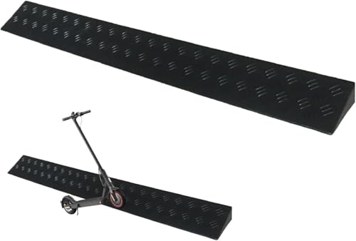 JvFbjLF Türschwellenrampe, Rollstuhlrampe, Kunststofframpe for Schwellentüren und Badezimmer, die zugeschnitten Werden kann(Black,16 * 7cm/6.2 * 2.7in) von JvFbjLF