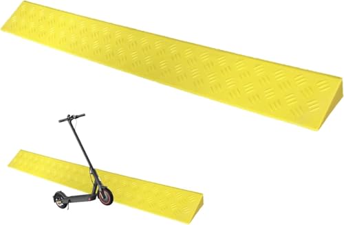 JvFbjLF Türschwellenrampe, Rollstuhlrampe, Kunststofframpe for Schwellentüren und Badezimmer, die zugeschnitten Werden kann(Giallo,18 * 8cm/7 * 3.1in) von JvFbjLF