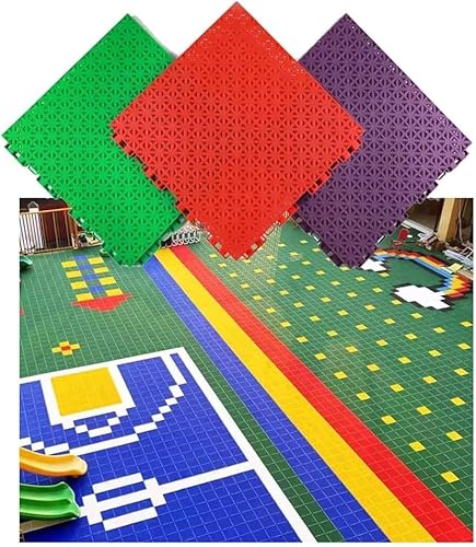 Modulare ineinandergreifende Bodenfliesen, geeignet für Kindertagesstätten, Kindergärten und Schulspielplätze (Orange) von JvFbjLF