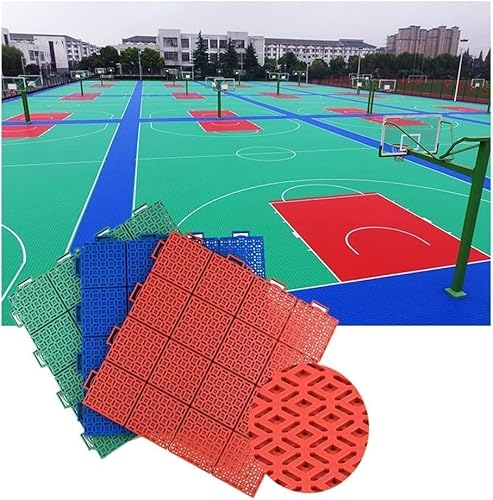 Modulare ineinandergreifende Bodenfliesen für Sportstadien, große Sportmatten und gespleißte Böden (rot) von JvFbjLF