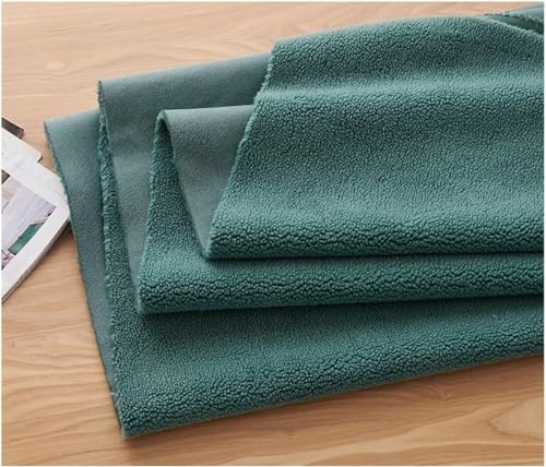 Strapazierfähiger Kunstfell-Sherpa-Wollstoff 160 x 50 cm for Kleidungsstücke, Bastelarbeiten, Spielzeug, Kissen, Dekorationen, Kleidung(Green2) von JvFbjLF