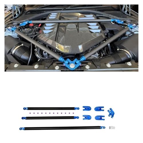 Motorhalterungen Für G80 Für M3 G82 G83 Für M4 2021 2022 2023 2024 G87 Für M2 Dry Carbon Fiber Motor Strut Bar Balance Brace Halterung Bar Balancer Strahl Hebel Motorhalterung(Blau) von Jvdoipgd