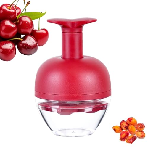 Cherry Pit Remover - Plum Olive Pitter for Quick Fruit Prep | ABS with Stainless Steel 4 Hole Design, Easy Seed Removal Tool for Kitchen Baking, Jam Making, Picnic, Outdoor Cooking, Camping Use von Jvjggag