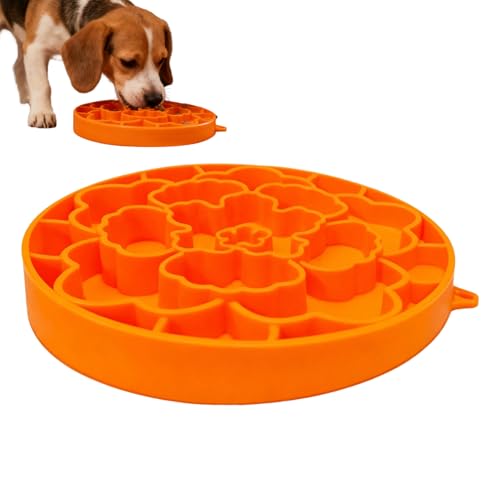 Haustier -Fütterung - Katzen -Slow -Feeder für Kisten Training | Doppelseitige Silikonplatte mit Saugnäpfeln, Spannungsmatte für Welpenkätzchen, lustige interaktive Fütterungsspielzeug von Jvjggag