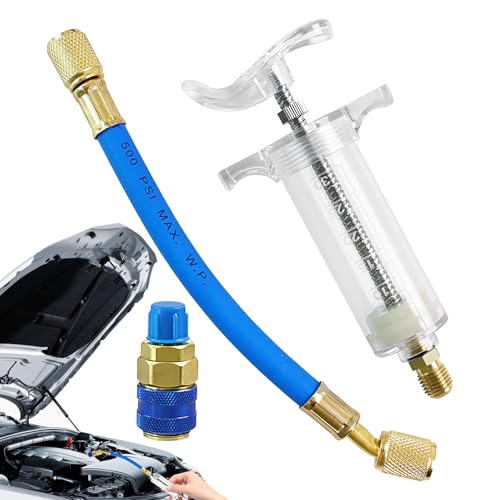 Jvjggag AC-Öleinspritzdüsenwerkzeug – Fahrzeugölfüller für Kühlung – druckbeständiger Kälteflüssigkeitseinspritzer für Wohnmobil, Automobil, LKW, Werkstatt, Industrie, Garage Jvjggag AC-Öleinspritzdüsenwerkzeug – Fahrzeugölfüller für Kühlung – druckbeständiger Kälteflüssigkeitseinspritzer für Wohnmobil, Automobil, LKW, Werkstatt, Industrie, Garage von Jvjggag