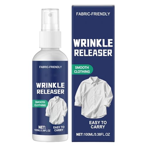 Jvjggag Bügelspray Für Kleidung - 100 Ml Kniespray Für Textilien,Leicht Parfümierte Bügelhilfe Für Reise Urlaub Zuhause Sommer von Jvjggag