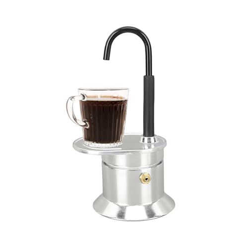 Jvjggag Coffee Brewer - Cafe Maker für zu Hause | Aluminiumröhre mit Lebensmittelkessel, reisefreundliches Camping-Kaffeekanne, leichte Rucksackkochgeschirr, Küche, Garten, Herdheizung von Jvjggag