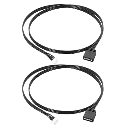Jvjggag RGB PC Kabel,3 Polig Und 4 Polig LED Lichtstreifen | RGB PC Anschlusskabel Mainboard Zubehör Für Fans Motoren Monitore von Jvjggag