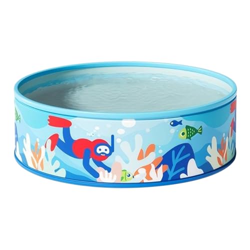 Jvjggag Tragbarer Pool - Gartenpool,PVC Verdicktes Rundbecken Für Garten Kinder Erwachsene Hinterhof Wasserspaß Freizeitaktivität von Jvjggag