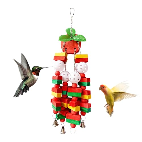 Jvjggag Vogelspielzeug Für Papageien | Vogelkäfig Spielzeug Kauspiele - Interaktive Spiele Zum Schnabelwetzen Nagen Klettern Für Papageien Graupapageien Finken Unzertrennliche von Jvjggag