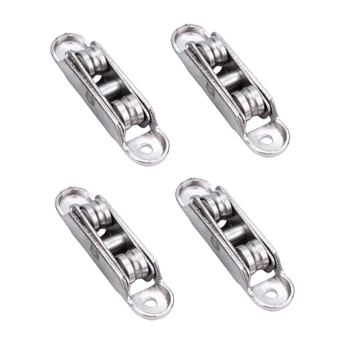 Schiebetür-Riemenscheibe – Fensterrollen-Set für reibungslose Ausrichtung der Schiene, Zinklegierung, Doppelradrollen, verstellbarer Winkel, Hardware für Schlafzimmer, Balkon, Küche, Wohnzimmer Schiebetür-Riemenscheibe – Fensterrollen-Set für reibungslose Ausrichtung der Schiene, Zinklegierung, Doppelradrollen, verstellbarer Winkel, Hardware für Schlafzimmer, Balkon, Küche, Wohnzimmer von Jvjggag