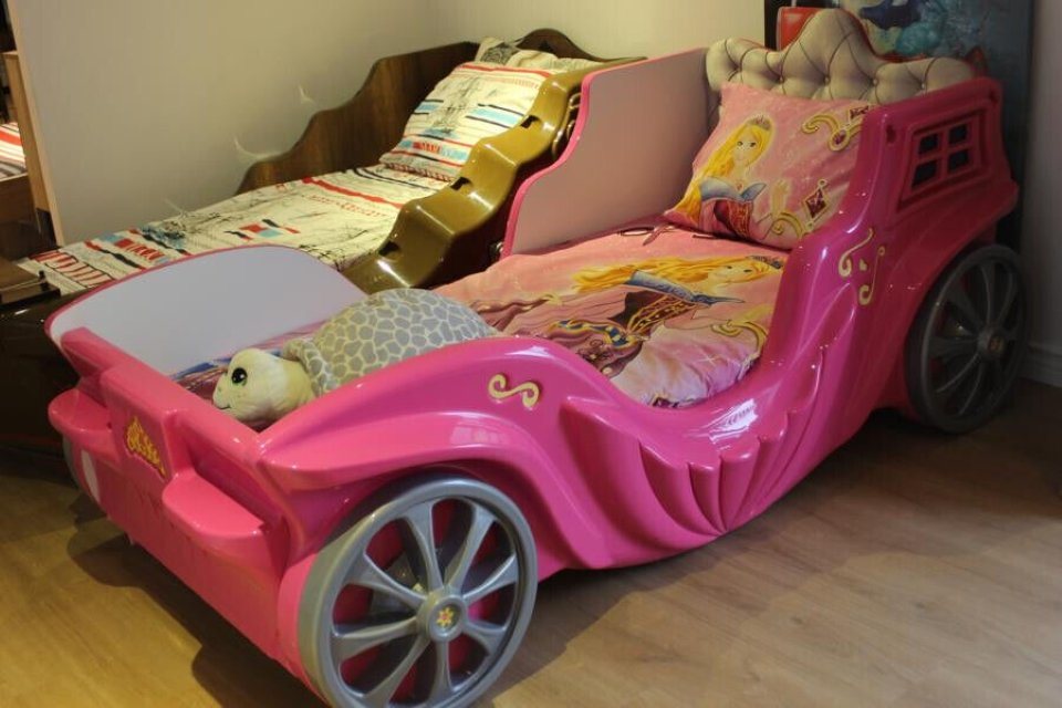 JVmoebel Kinderbett Kinderbett Kinderzimmer Bett Holz Prinzessin Mädchen Bett (1, 1-tlg) von JVmoebel