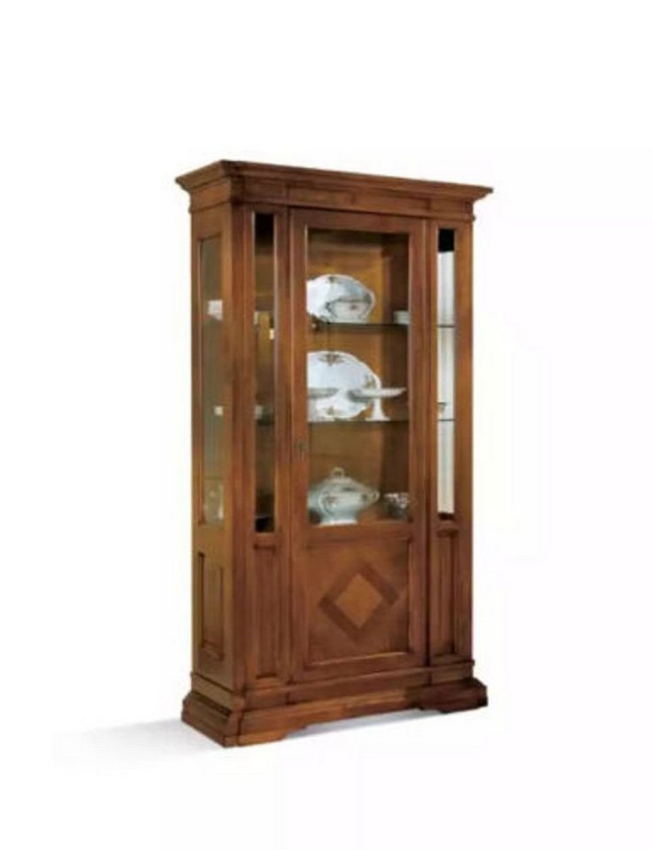 JVmoebel Vitrine Wohnzimmer Luxus Vitrine Holz Italienische Stil Möbel (1-St., Vitrine) Made in Europa von JVmoebel