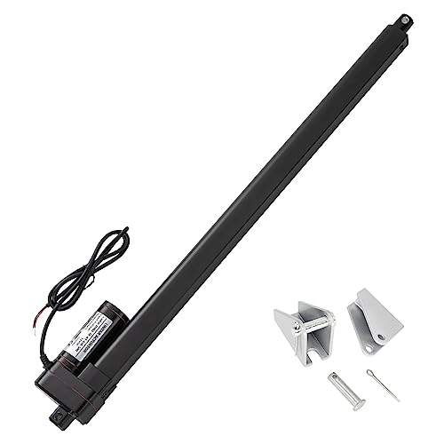 Jvnvlki 850mm Hub 3000N Linearantrieb 12V Linear Actuator Linearmotor 5mm/s Mit Montagebügeln für Lift Coop Tür,Schrank, Fensteröffner, Türöffner, Home Automation von Jvnvlki