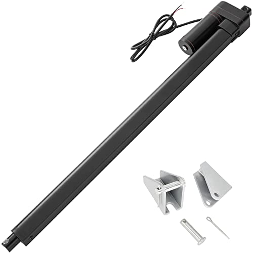 Jvnvlki 900mm Hub 3000N Linearantrieb 12V Linear Actuator Linearmotor 5mm/s Mit Montagebügeln für Lift Coop Tür,Schrank, Fensteröffner, Türöffner, Home Automation von Jvnvlki