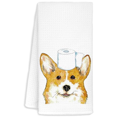 Jvpke Corgi-Geschenke für Corgi-Liebhaber, Corgi-Handtücher für Badezimmer, 40,6 x 61 cm, Hunde-Geschirrtücher für Küche, Corgi-Dekoration für Badezimmer, Corgi-Geschenke für Corgi-Liebhaber, Kinder, Jvpke Corgi-Geschenke für Corgi-Liebhaber, Corgi-Handtücher für Badezimmer, 40,6 x 61 cm, Hunde-Geschirrtücher für Küche, Corgi-Dekoration für Badezimmer, Corgi-Geschenke für Corgi-Liebhaber, Kinder, von Jvpke