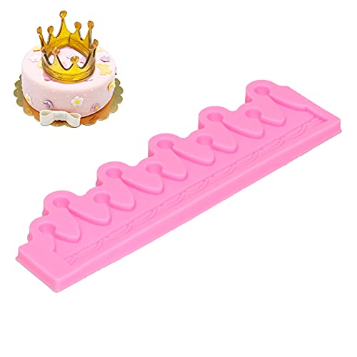 3D Kreis Krone Form Silikon Fondant Form Schokolade Form Sugarcraft Candy Form Gumpaste Form Kuchen Cupcake Topper Dekoration Werkzeug von Jwthee