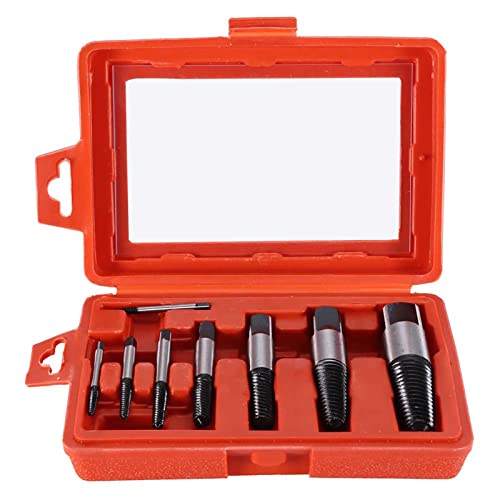 8PCS Broken Bolt Extractors Damaged Water Pipe Screw Bolt Remover Easy out Extractor Tool Water Pipe Remover Tool von Jwthee