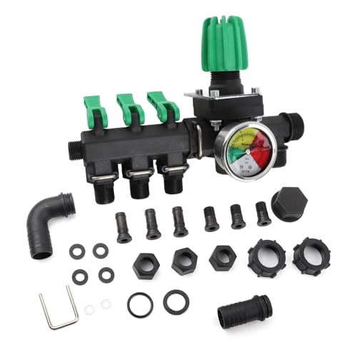 Gartenwasserschlauchsplitter 3, Außenpackotspigot -Splitter -Gartenschlauchanschlussadapter, Sprinklerkrümmer mit Ausschalten des Ventils und Druck Tropfbewässerungsverteiler Gartenwasserschlauchsplitter 3, Außenpackotspigot -Splitter -Gartenschlauchanschlussadapter, Sprinklerkrümmer mit Ausschalten des Ventils und Druck Tropfbewässerungsverteiler von Jwthee
