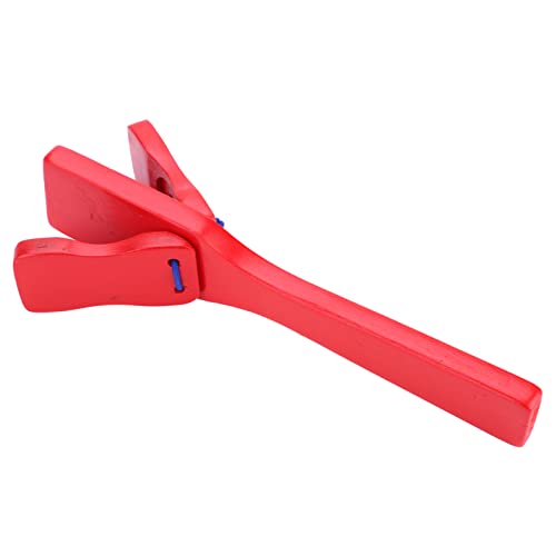 Jwthee 2ppcs hölzerne Castanet -Klapper, Handklapper Holz, WOODES Langgriff Castanet Kids Musical Educational Percussion Geschenks, 7,5X 1,7 x1,5 Zoll von Jwthee