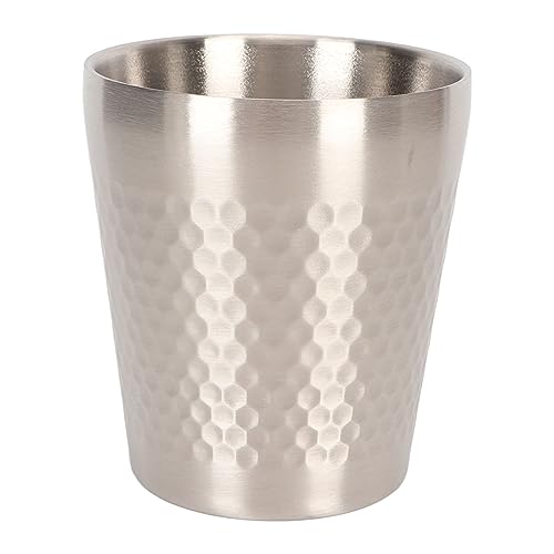 Jwthee Edelstahlbecher, 2 Stück, stapelbare Becher, Metalltrinkbecher, stapelbare Becher, Pint-Trinkbecher, Wasserbierbecher, unzerbrechliche Becher (300 ml) von Jwthee