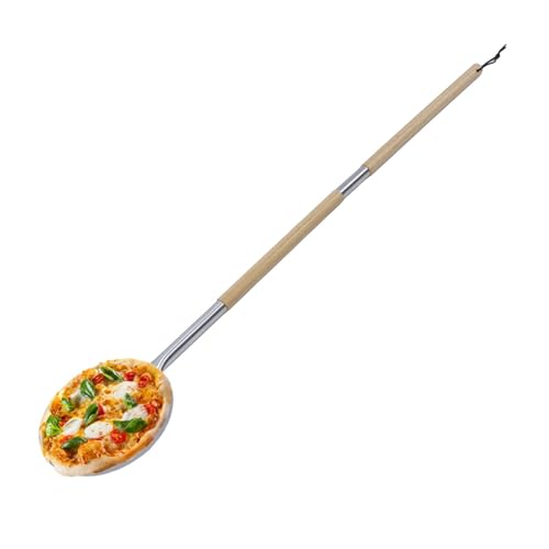Pizza Turning Peel 9 Inch,Stainless Steel Pizza Turner with 2 Wooden Long Handle Lightweight Perforated Oven Accessories Pizza Turning Peel 9 Inch,Stainless Steel Pizza Turner with 2 Wooden Long Handle Lightweight Perforated Oven Accessories von Jwthee