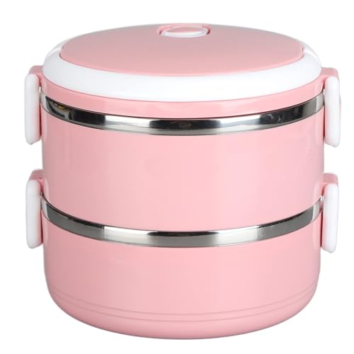 Speisenwärmer-Lunchbox, Thermo-Lunchbox, Stapelbar, Beheizte Lunchbox Für Erwachsene, Speisenwärmer, Isolierte Lunchbox, Lunchbehälter, Lebensmittel-Thermos-Lunchwärmer, Tragbarer Crock Pot(C) von Jwthee