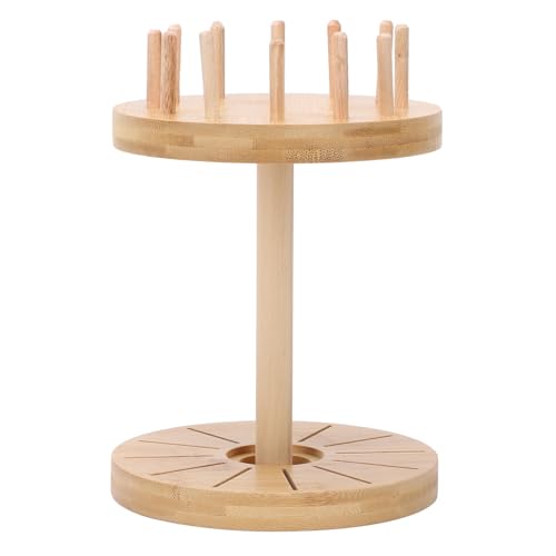 Stickerei-Faden-Aufbewahrung gestell, Gewinde halter für Spulen aus Gewinde holz Abnehmbares Spulen-Faden-Halter gestell für Stickerei Quilten und Nähgarne von Jwthee