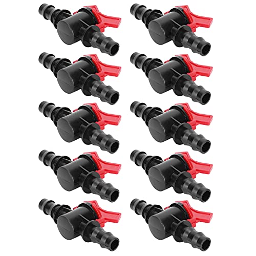 sprinkler valve,10Pcs Drip Irrigation Fittings Switch Valve 1 2 Inch, In Line Barbed Switch Valves Irrigation Tubing Shut Off Valves Fittings For Garden Sprinkler Systems sprinkler valve,10Pcs Drip Irrigation Fittings Switch Valve 1 2 Inch, In Line Barbed Switch Valves Irrigation Tubing Shut Off Valves Fittings For Garden Sprinkler Systems von Jwthee