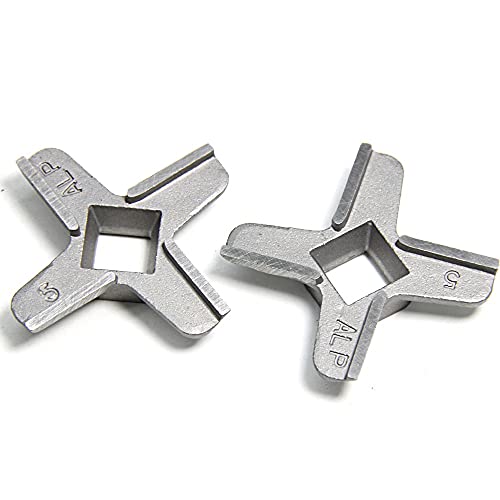 Jxjamp 2 Stück Fleischwolf Klinge #5 Ersatzteile Fleischwolfmesser Ersatz für Bosch Mum 4 MUM5240 MFW 15 Philips HR77 Siemens MF 155 von Jxjamp