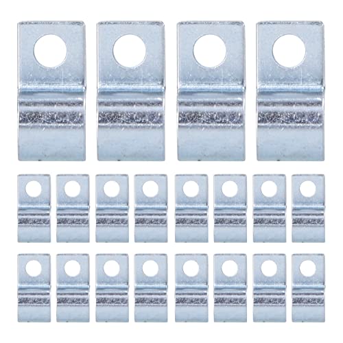 20PCS Einloch-Rohr klemme aus verzinktem Edelstahl-Rohr-Clip für Gummiringe Stahlrohre (16mm) von Jxngery