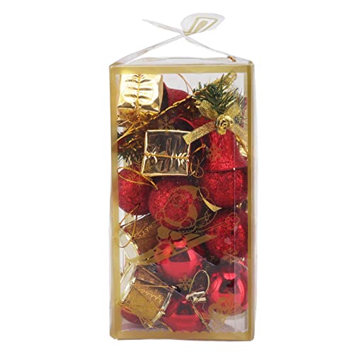 32-teiliges Weihnachtsbaumschmuck-Set zum Aufhängen an der Tür, Heimdekoration, Set für Party, DIY (Gold) von Jxngery