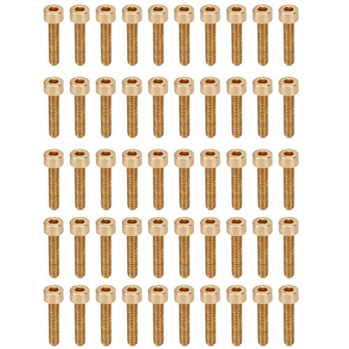 50pcs Kupferkappe Hex Socket Schraubenhardware -Werkzeuge M4 Industrielle Lieferungen (M4*18) von Jxngery