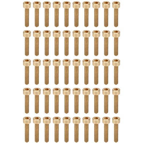 50pcs Kupferkappe Hex Socket Schraubenhardware -Werkzeuge M4 Industrielle Lieferungen (M4*20) von Jxngery