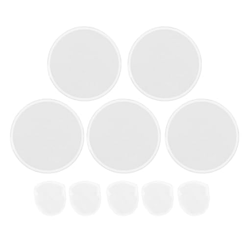 5pcs White Polyester Klapper Handlüfter für Hochzeitsfeier Outdoor -Aktivität von Jxngery