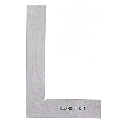 90 Grad Lineal Metall L Form Quadratische Rechtswinkel -Messwerkzeugmaschinist Holzbearbeitung 150x100 mm von Jxngery