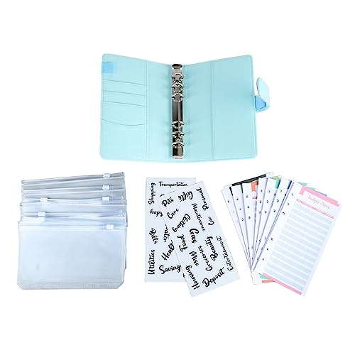 A6 PU Notebook Bindemittel Transparent Kartentasche Magnet Klasze 6 Ringorganisator für Büroschule Reise A6 PU Notebook Bindemittel Transparent Kartentasche Magnet Klasze 6 Ringorganisator für Büroschule Reise von Jxngery