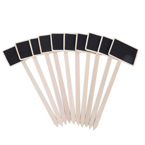 Anlagenetikett Mini Blackboard Garten Preis Schild 10pcs Nachrichtenschild Dekoration von Jxngery