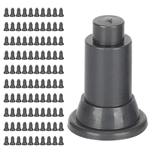 Aquarium -Isolationsplatine Unterstützung Füße Dekorative Stallteiler 100pcs Set Safe PVC Geeignete Aquarium -Fischtank (Schwarz) von Jxngery
